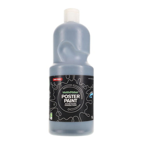 World of Colour Poster Paint 1 Litre - Black