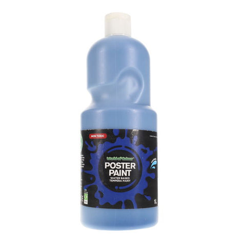 World of Colour Poster Paint 1 Litre - Ultramarine Blue