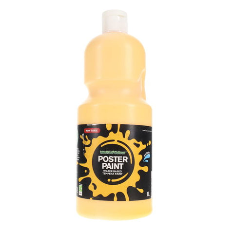 World of Colour Poster Paint 1 Litre - Warm Yellow
