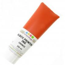 Block/Lino Printing Ink 300ml - Orange