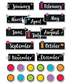 Bold & Bright Months of the Year Mini Bulletin Board