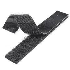 Velcro Strips - 5 Metres - Hard & Soft Set - Black