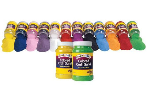 Colour Craft Sand Assorted Colours - Set of 12