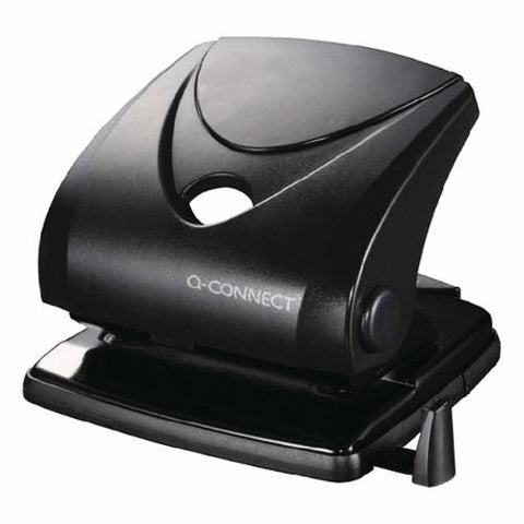 Q-Connect Standard Duty Hole Punch Black