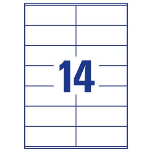 Avery Laser Address Labels Quick PEEL 99.1x38.1mm 14 Per Sheet White (Pack of 1400)