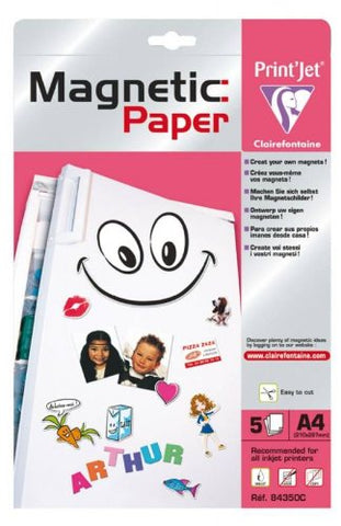 Clairefontaine Magnetic Paper A4 Pack of 5