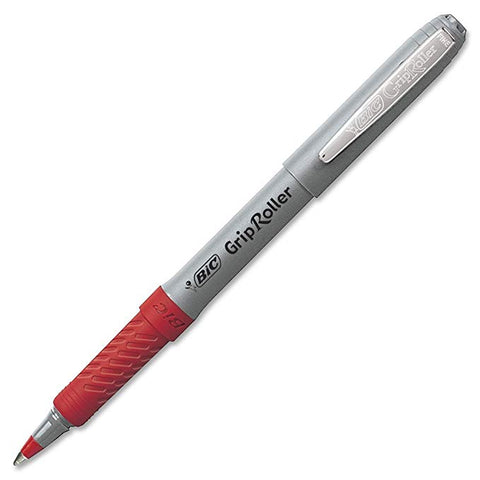 BIC Grip Roller Ball Point Pen - Red