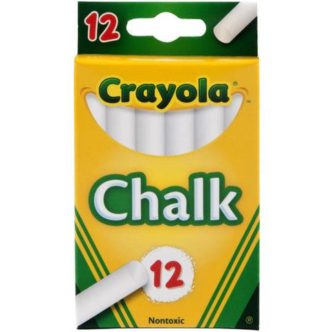 Crayola Anti-Dust White Chalk 12 Pack
