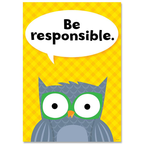 Be responsible. Woodland Friends Inspire U Poster