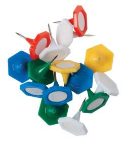 Indicator Pins 15mm Assorted Colours Tub of 70 Approx.