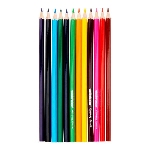 World of Colour Colouring Pencils Wallet of 12
