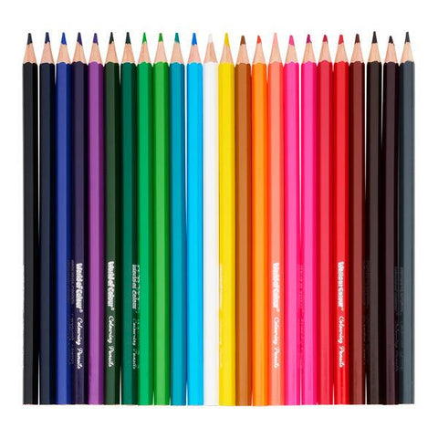 World of Colour Colouring Pencils Wallet of 24