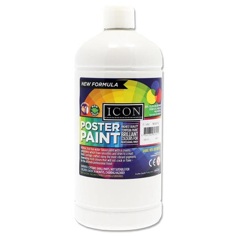 Icon Art Poster Paint 1 Litre - White