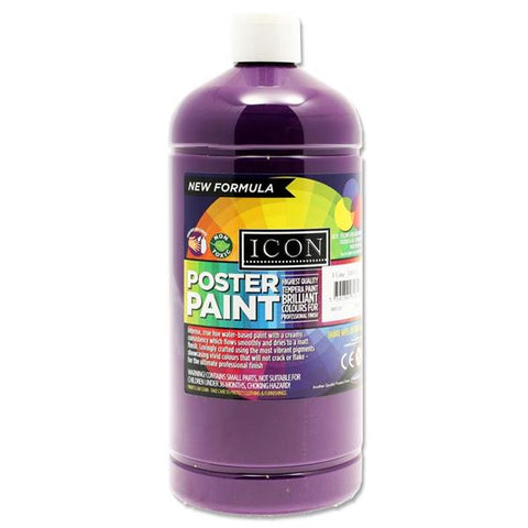 Icon Art Poster Paint 1 Litre - Violet