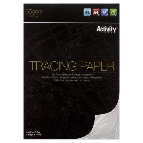 Premier Activity A4 65gsm Tracing Paper Pad 30 Sheets