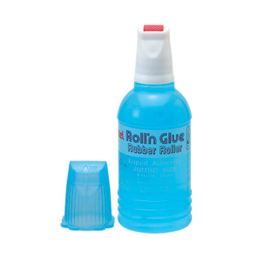 Pentel Roll 'N' Glue Rubber Roller Liquid Adhesive Jumbo Size 55ml
