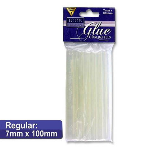 Icon Craft Glue Gun Refills 7mm x 100mm Pack 12
