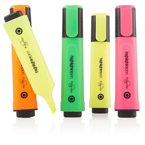 Proscribe Highlighters Assorted Pack 5