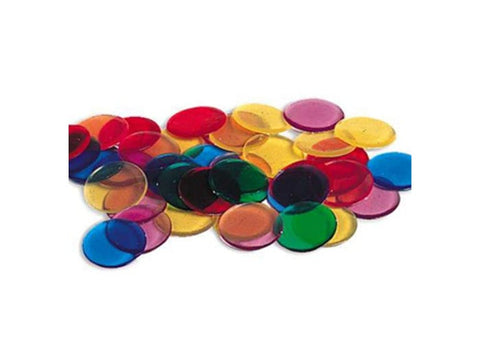 Transparent Counters - Assorted Colours 250 Pack