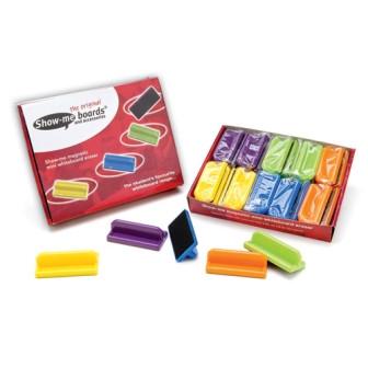 Show-me Mini Magnetic Erasers - Box 20 Assorted Colours