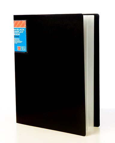 NTS A4 40 Pocket Display Book - Black