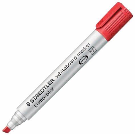 Staedtler Lumocolour Chisel Tip Whiteboard Marker - Box 10 Red