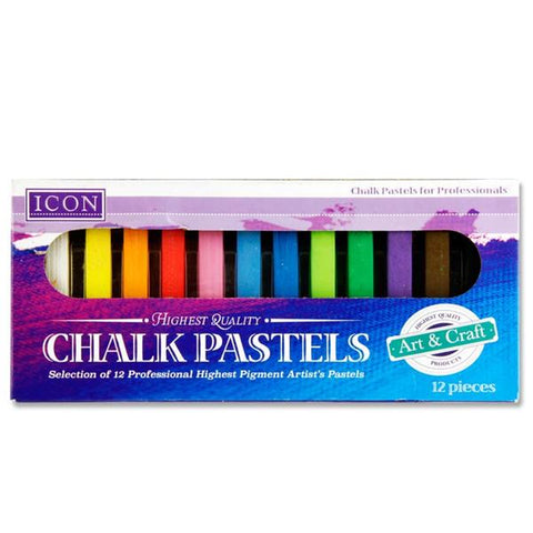 Icon Chalk Pastels Assorted 12 Pack