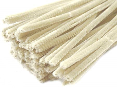 Pipe Cleaners - Cream - 30cm Pack of 50