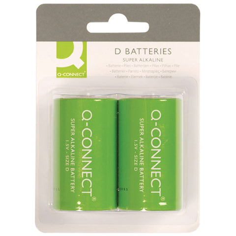 Q-Connect Size D Battery (2 Pack)