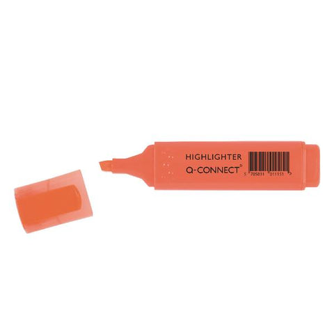 Q-Connect Orange Highlighter Pen (10 Pack)