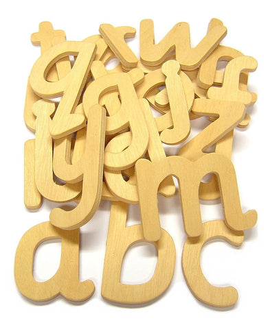 Lower Case Wooden Letters - Set of 26