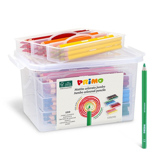 Primo Jumbo Colouring Pencils - School Box Set 120
