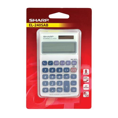 Sharp 8 Digit Twin Power Calculator