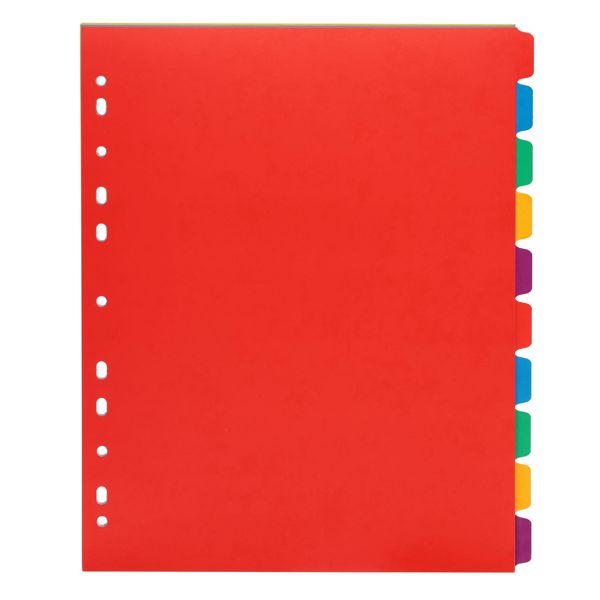 Concept Extra Wide 230gsm Index Dividers - 10 Part