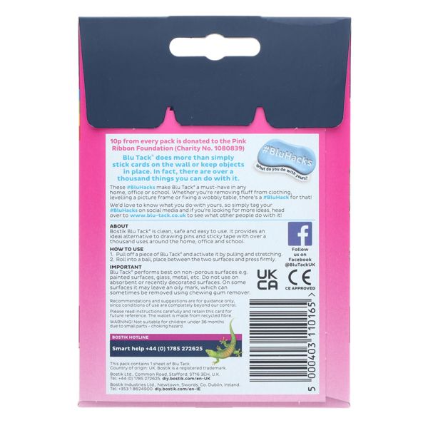 Bostik Blu Tack - Original - Pink