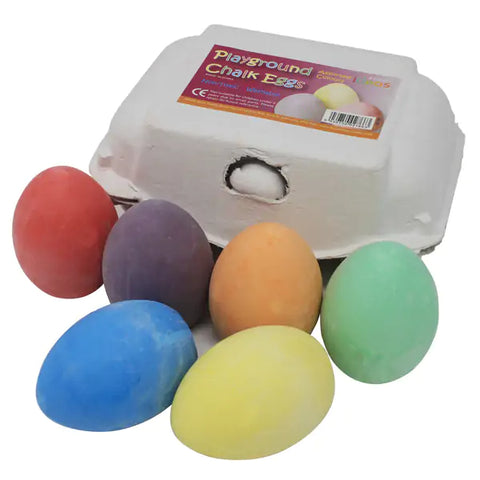 Playground Chalk Eggs - Assorted Pack of 6