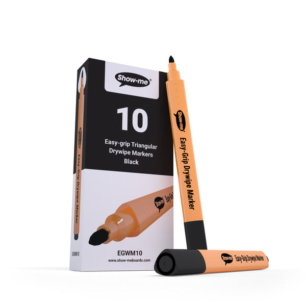 Show-me Triangular Barrel Whiteboard Markers Pack 10