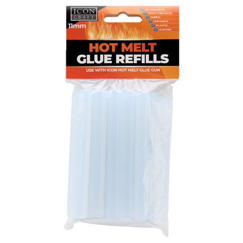 Icon Craft Glue Gun Refills Large 11mm x 100mm Pack 12