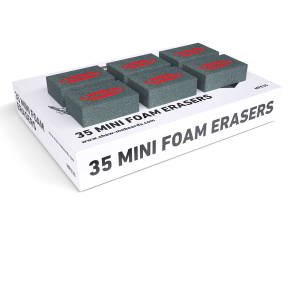 Mini Foam Whiteboard Erasers - 35 Pack