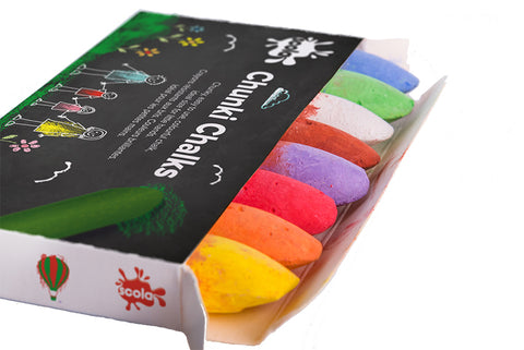 Scola Assorted Chunki Chalks Pack 8