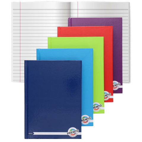 Premto A5 Hardcover Notebooks 160 Pages Assorted 5 Pack