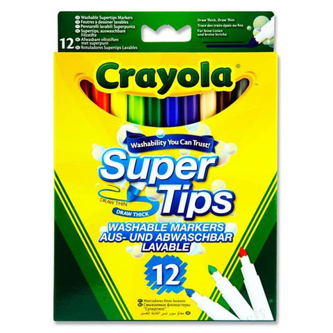Crayola Super Tips Washable Markers Pack 12