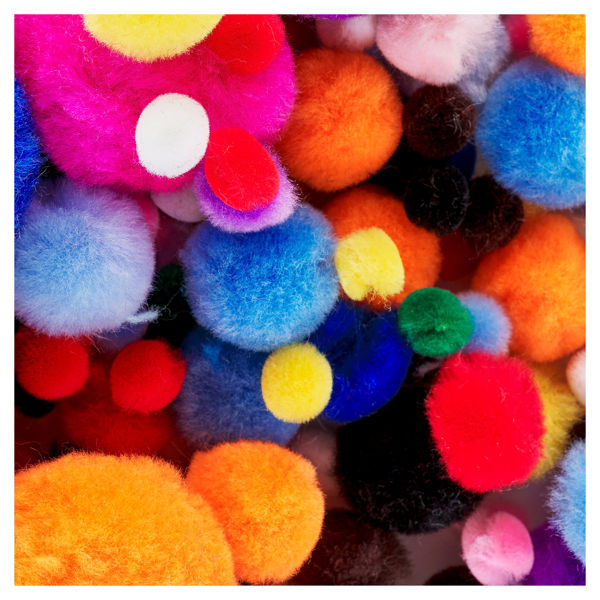 Crafty Bitz Assorted Class Bag 454g Pom Poms