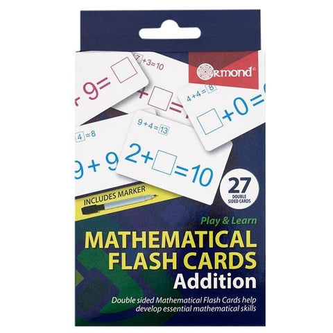 Mathematical Flash Cards - Addition Pack 27