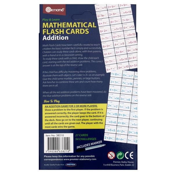Mathematical Flash Cards - Addition Pack 27