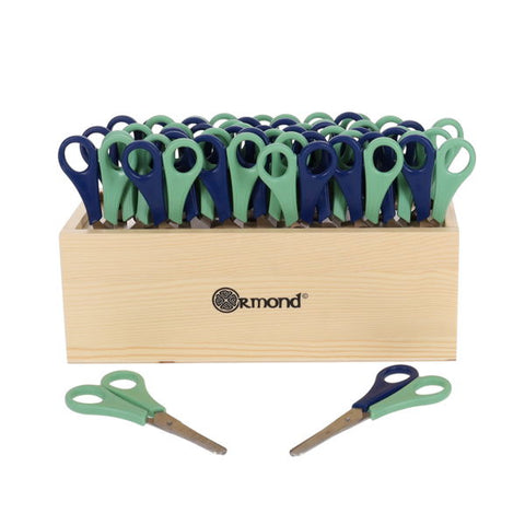 Ormond Class Collection Box of 32 School Scissors - Right And Left Handed