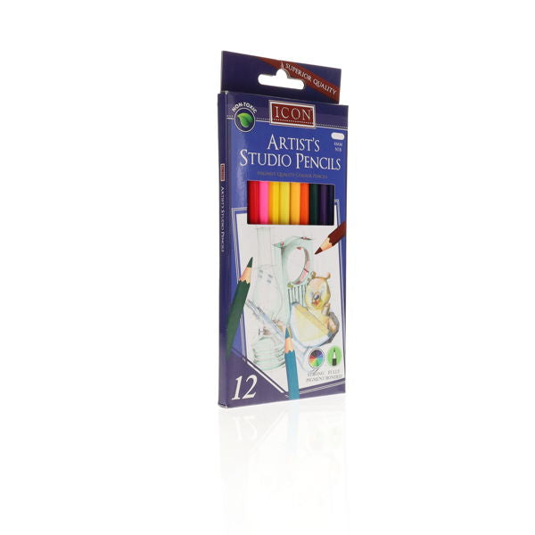 Icon Artists Studio Colouring Pencils Pack 12