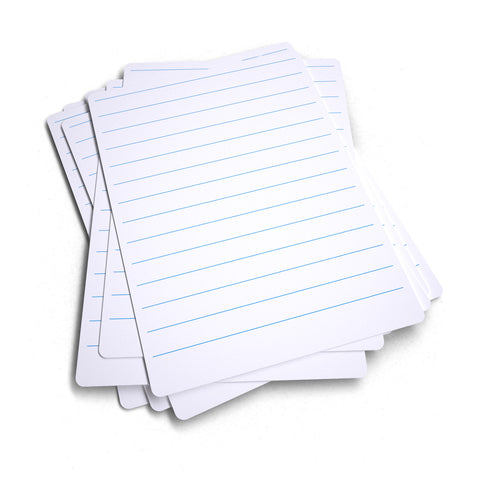 A4 Lined Budget Whiteboards Class Pack 10