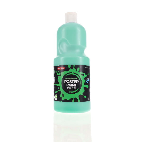 World of Colour Poster Paint 1 Litre - Emerald Green