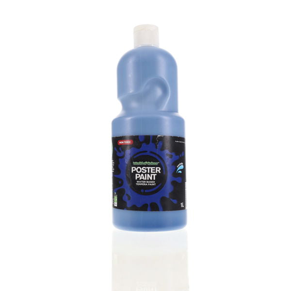 World of Colour Poster Paint 1 Litre - Ultramarine Blue